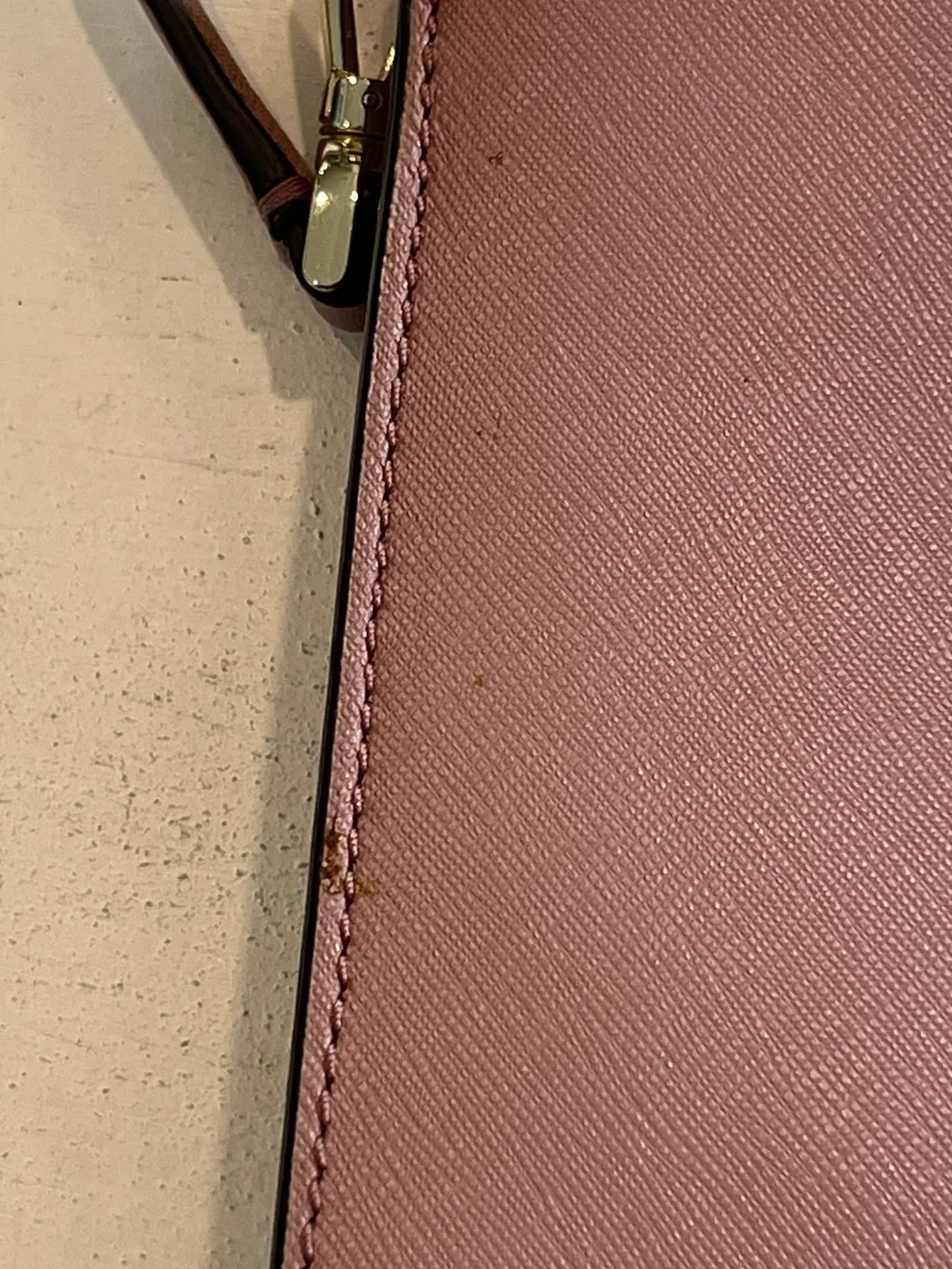 kate spade brown leather crossbody bag with gold hardware
